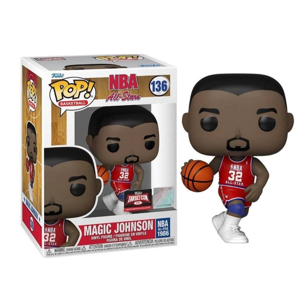 POP! NBA All Stars Magic Johnson 136 Target CON 2022 Limited Edition Exclusive